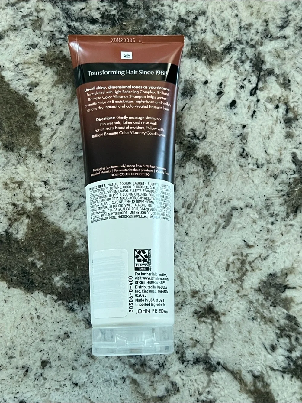 John Frieda Brilliant Brunette Color Vibrancy Shampoo - Brown/White